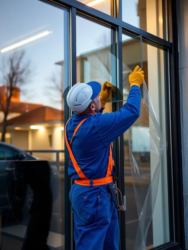 Glass Replacement and Office Renovation detail