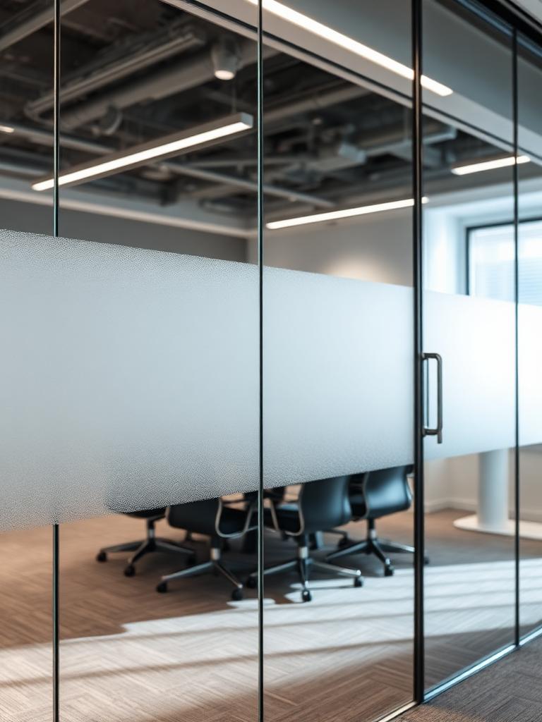 Decorative and Privacy Glass detail