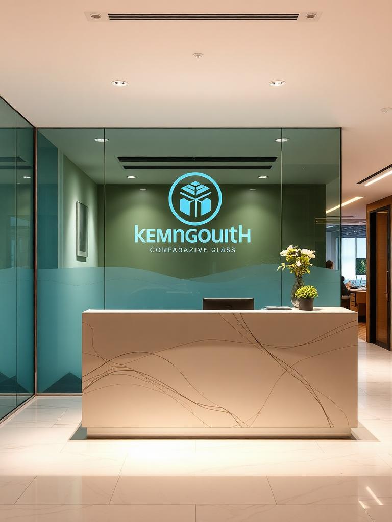 Reception and Lobby Glass detail