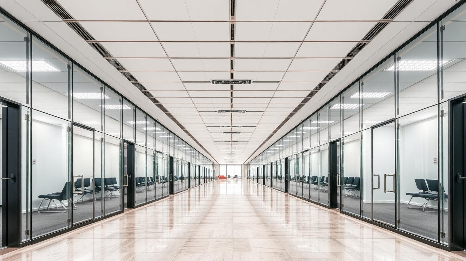 Glass Office Fronts and Partition Systems in context